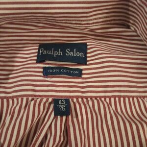 Men's Red Striped Shirt